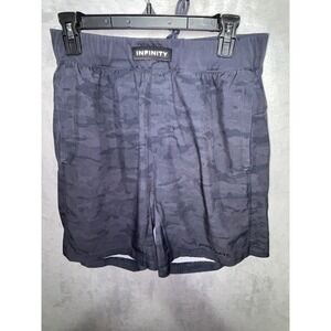 Alphalete Infinity Men's Size L Workout Shorts Running Gym Black Gray